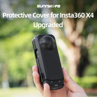 Transparent Black Sunnylife Camera Cover for Insta360 X4 with Integrated Lens Screen Protection thumbnail