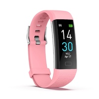 Waterproof Fitness Tracker Watch With Heart Rate Monitor - Purple thumbnail