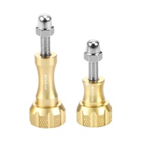 Aluminum Thumb Knob Set for Gopro Insta360 Dji Action Cameras - Gold thumbnail