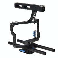 Sony A7 / A7S / A7R Camera Cage Stabilizer With Handle - Blue thumbnail