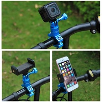 Universal Bike Handlebar Mount for Action Cameras - 360 Degree Rotation - Pu223L thumbnail