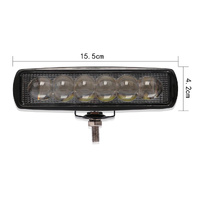 6 Inch 18W 6000K Ip68 8D Car Boat Marine Work Lights Spotlight Led Bulbs Dc 10 - 30V White Light thumbnail