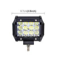 4 Inch Three Rows Ip67 Waterproof 9W Condenser 6000K 5500Lm Led Spotlight Light Searchlight Car Led Work Lights Dc 10 - 48V White Light thumbnail