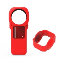 Insta360 one r 1 Inch Silicone Case with Lens Cover - Red thumbnail