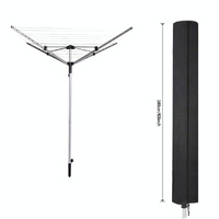 Waterproof Dustproof Cover for Outdoor Drying Rack - 210d Oxford Cloth - Silver thumbnail