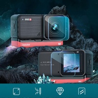 Tempered Glass Film for Insta360 one r 4k Lcd Display and Lens thumbnail