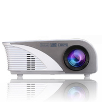 Portable Mini Led Projector With Remote - 1200 Lumens - White thumbnail