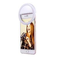 Adjustable Clip Beauty Light for Smartphones - Usb Cable - White thumbnail
