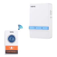 Home Music Remote Control Wireless Doorbell With 38 Polyphony Sounds White thumbnail