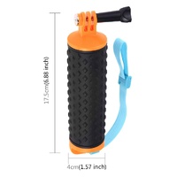 Buoyant Floating Handle Grip for Gopro and Action Cameras with Strap thumbnail