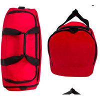 48 Litre FIB Sports Duffle Bag Duffel Gym Canvas Travel Foldable - Red thumbnail