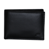Futura Mens RFID Slim Genuine Leather Wallet - Black thumbnail