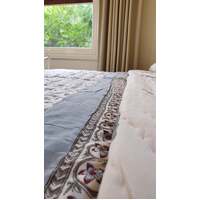 Kolka Palm & Pine Reversible Quilt 100% Cotton Blue - King Size thumbnail