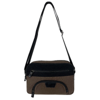 FIB Byron East West Sling Shoulder Bag Travel Adjustable Strap - Brown thumbnail