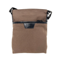 FIB Byron Canvas Sling Bag Shoulder Travel Cross Body - Brown thumbnail