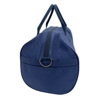FIB Barrell Duffle Bag Travel Cotton Canvas Sports Luggage - Blue thumbnail