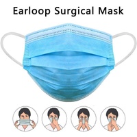 100x Disposable Surgical Face Mask Dust Mouth Guard 3 Ply Air Purifying thumbnail