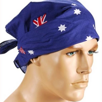 Australia Flag BANDANA 100% Cotton Head Wrap Bandanna Summer Neck Scarf thumbnail