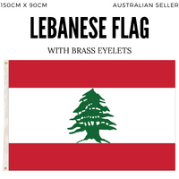 Lebanon Lebanese Country Flag Heavy Duty Outdoor - 150cm x 90cm thumbnail