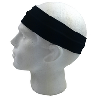 2pc Set Plain Headband Elastic Stretch Sports Yoga Hair Band Unisex Wide Wrap thumbnail