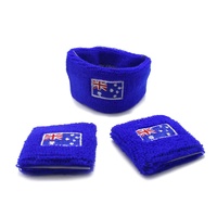 Australia Day Australian Flag Head Hand & Wrist Band Set Sweatband Accessories thumbnail