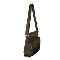 FIB Crossbody Shoulder Bag RFID Blocking Travel Wallet Strap - Black thumbnail