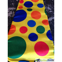 CLOWN TIE Big Jumbo Large Fun Crazy Clowns Costume Bow Dress Circus Party Yellow thumbnail