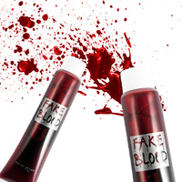 FAKE BLOOD Zombie Halloween Fancy Dress Red Make Up Gel Cream Vampire Horror thumbnail
