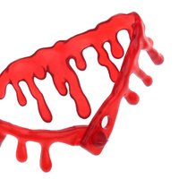HALLOWEEN BRACELET Red Fake Blood Drip Bleeding Gothic Fashion Jewellery thumbnail