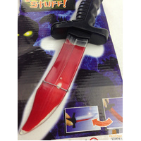Fake Plastic BLOOD KNIFE Costume Party Vampire Joke Bleeding Halloween Party Scary thumbnail