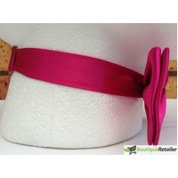 Mens BOW TIE Wedding Tuxedo Formal Bestman Necktie Classic Plain Party  - Hot Pink thumbnail