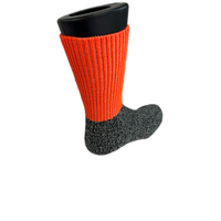 1 Pair Woolen Thermal HI VIS SOCKS Workwear Work Safety High Visibility - Orange - 6-11 thumbnail