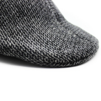 Mens Herringbone Driving Cabbie Hat Gatsby 20s Ivy Cap Flat Newsboy - Grey thumbnail