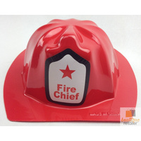 KIDS FIREMAN HAT Fire Chief Party Cap Helmet Costume Dress Up Halloween Firemans thumbnail