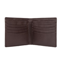Dents RFID Pebble Grain Bifold Slim Leather Wallet - Chocolate thumbnail