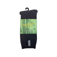 24 Pairs PREMIUM BAMBOO SOCKS Mens Heavy Duty Thick Work Socks Cushion BULK  - Charcoal Grey - 11-14 thumbnail