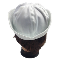 Adult White Sailor Hat Marine Unisex Gob Captain Navy Hen's Night Doughboy Cap thumbnail