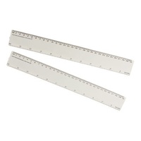 Bio Ruler 30cm Eco Friendly Biodegradable Corn Starch School Office - White thumbnail