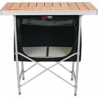 BlackWolf Folding Camp Cupboard Quick Fold For Hiking & Camping - Silver thumbnail