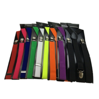 3x Mens Suspenders Braces Adjustable Strong Clip On Elastic Formal Wedding Slim - Assorted Colour Pack thumbnail