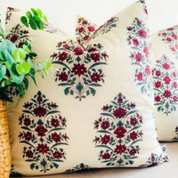 Kolka Cotton Gulbahar Quilted Euro Sham Superior Quality High Durable - Ruby thumbnail