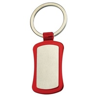 50x Duo Key Tag Key Ring Keyring School Bag Badge Bulk - Red thumbnail