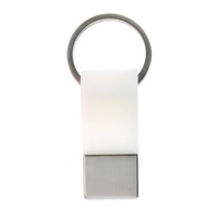 Coda Key Tag Keyring Key Ring School Bag Badge Luggage ID Travel Keychain - White thumbnail