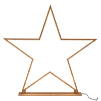 87cm Bamboo Star Table Lamp Desk Light LED Strip Modern Designer - Natural thumbnail