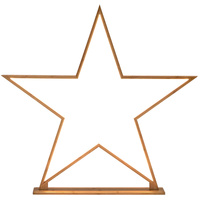 2x Large Bamboo Star w/ LED Strip Table Lamp Light Modern Minimalist Decor - Natural thumbnail