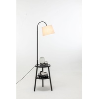 Naples Tripod Floor Lamp Shelf Storage Drawer Bed Side Table Light w/ USB Charger thumbnail