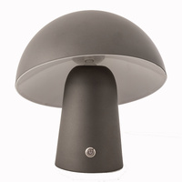 LED Cordless Mushroom USB Rechargeable Table Lamp Dimming Night Light - Steel Grey thumbnail