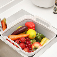 Collapsible Strainer Foldable Fruit Veggies Wash Colander Travel Storage Basket thumbnail