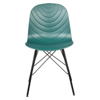 Set of 2 Modern Republica Dining Chair Living Office Furniture Seat Scandi - Dark Green thumbnail