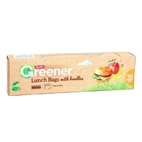 Multix Pk10 Greener Lunch Bags With Handles Degradable 20Cm X 25Cm thumbnail